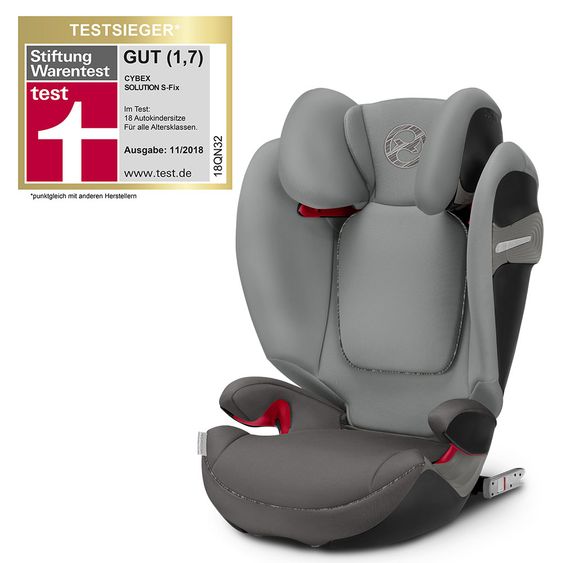 Cybex Kindersitz Solution S-Fix - Manhattan Grey Mid Grey