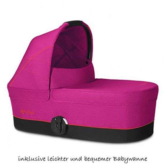 Cybex Kombi-Kinderwagen Balios S & Cot S - Passion Pink Purple