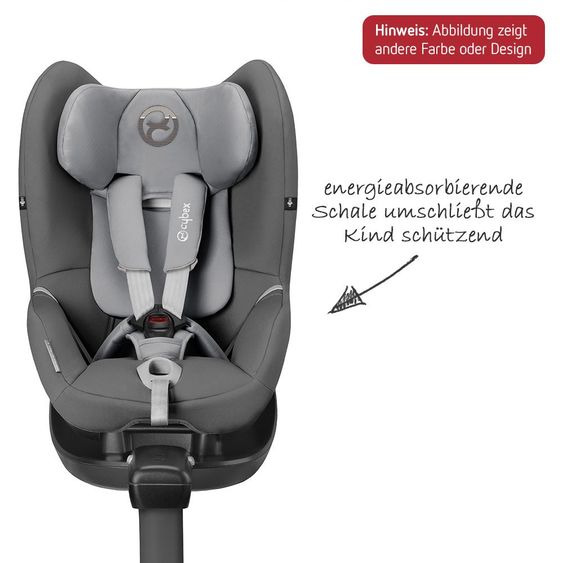 Cybex Reboarder-Kindersitz Sirona M2 i-Size inkl. Base - Graphite Black