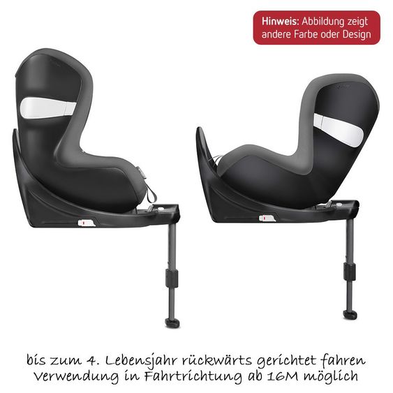 Cybex Reboarder-Kindersitz Sirona M2 i-Size inkl. Base - Graphite Black