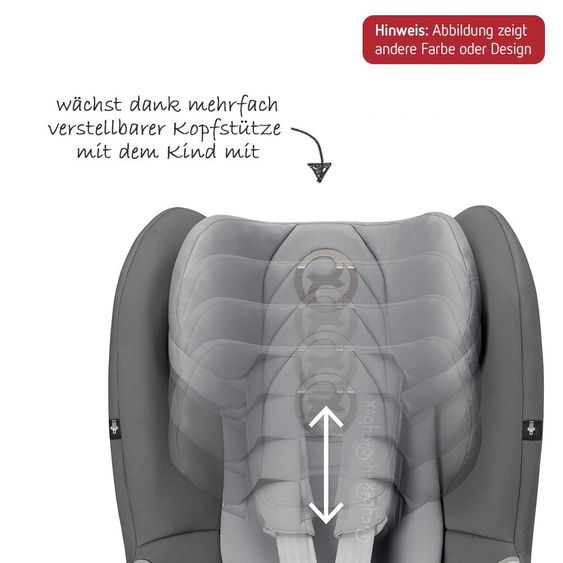 Cybex Reboarder-Kindersitz Sirona M2 i-Size inkl. Base - Graphite Black