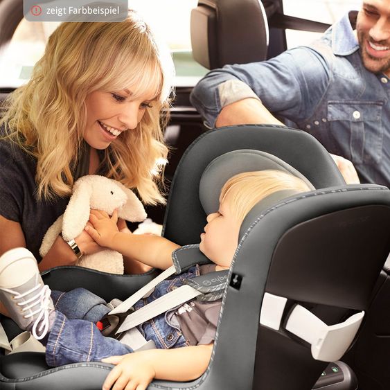 Cybex Reboarder-Kindersitz Sirona M2 i-Size inkl. Base M - Fancy Pink Purple