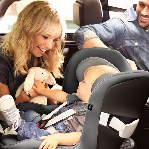Cybex Reboarder-Kindersitz Sirona M2 i-Size inkl. Base M - Manhattan Grey Mid Grey