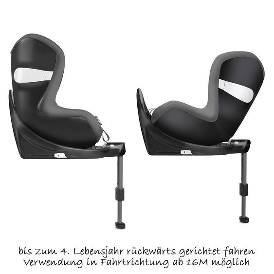 Cybex Reboarder-Kindersitz Sirona M2 i-Size inkl. Base - Manhattan Grey Mid Grey
