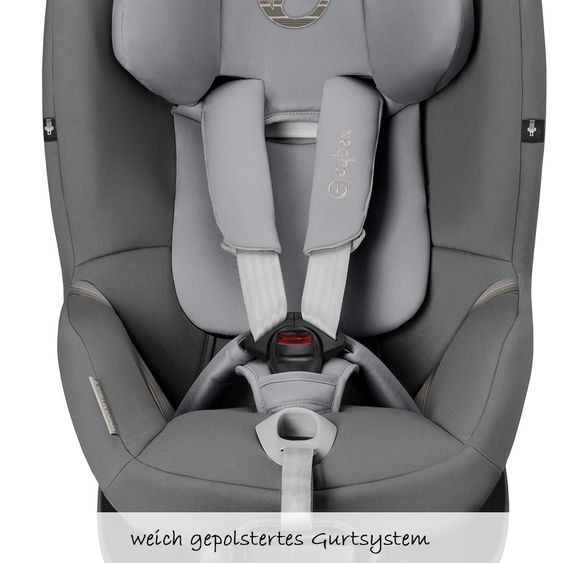 Cybex Reboarder-Kindersitz Sirona M2 i-Size inkl. Base - Manhattan Grey Mid Grey