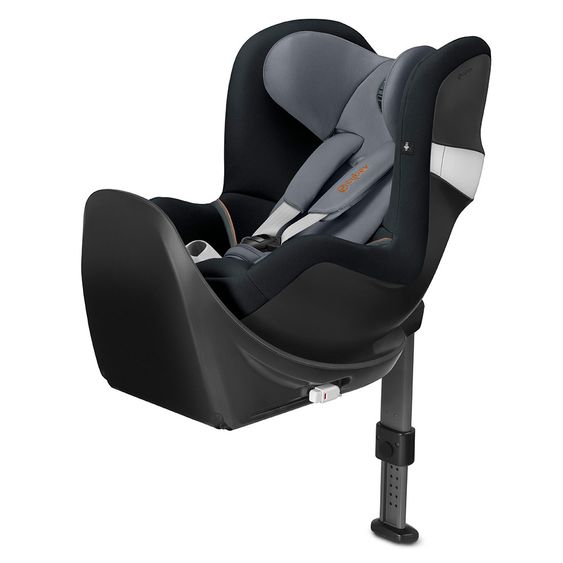 Cybex Reboarder-Kindersitz Sirona M2 i-Size inkl. Base - Pepper Black Dark Grey