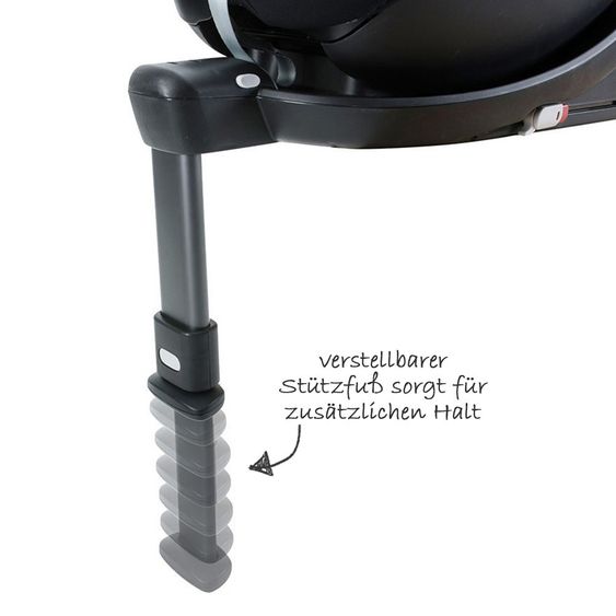 Cybex Reboarder-Kindersitz Sirona M2 i-Size inkl. Base - Pepper Black Dark Grey