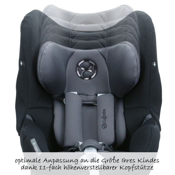 Cybex Reboarder-Kindersitz Sirona M2 i-Size inkl. Base - Phantom Grey