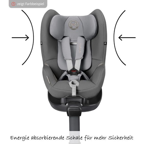 Cybex Reboarder-Kindersitz Sirona M2 i-Size - Lavastone Black Black