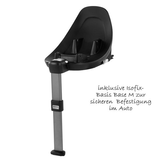 Cybex Reboarder-Kindersitz Sirona M2 i-Size mit Sensorsafe inkl. Base M - Urban Black