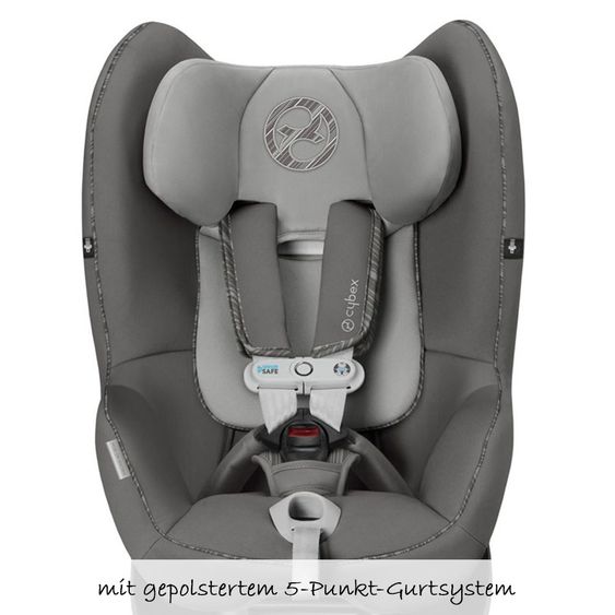 Cybex Reboarder-Kindersitz Sirona M2 i-Size mit Sensorsafe - Manhattan Grey Mid Grey