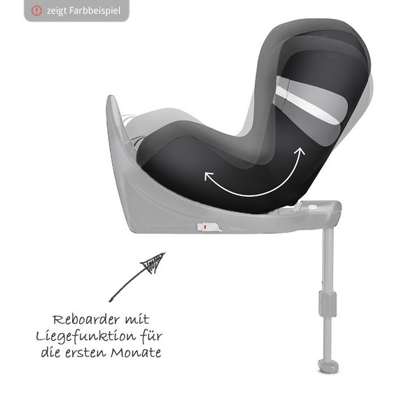 Cybex Reboarder-Kindersitz Sirona M2 i-Size - Mystic Pink