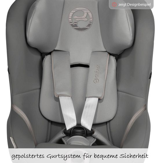 Cybex Reboarder-Kindersitz Sirona S i-Size inkl. Base M - Fancy Pink Purple