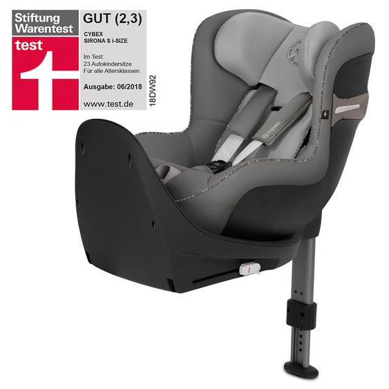Cybex Reboarder-Kindersitz Sirona S i-Size inkl. Base M - Manhattan Grey Mid Grey