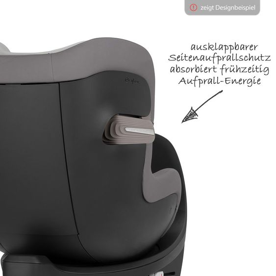 Cybex Reboarder child seat Sirona S i-Size with Sensorsafe incl. Base M - Manhattan Grey Mid Grey