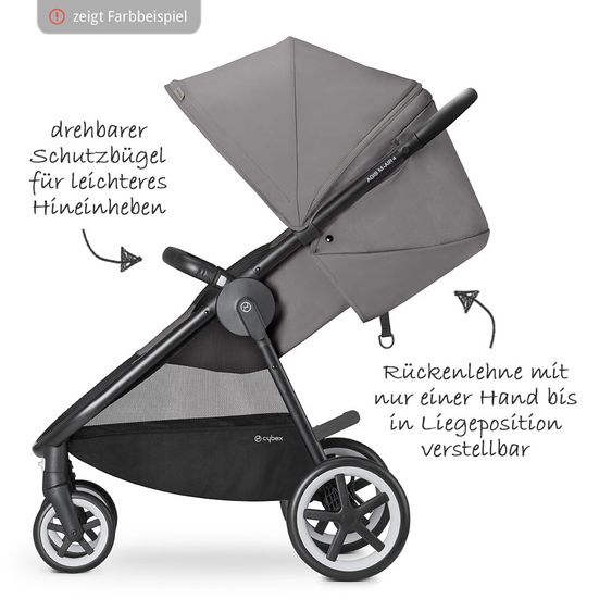 Cybex Passeggino Agis M-Air 4 - Lavastone Nero Nero