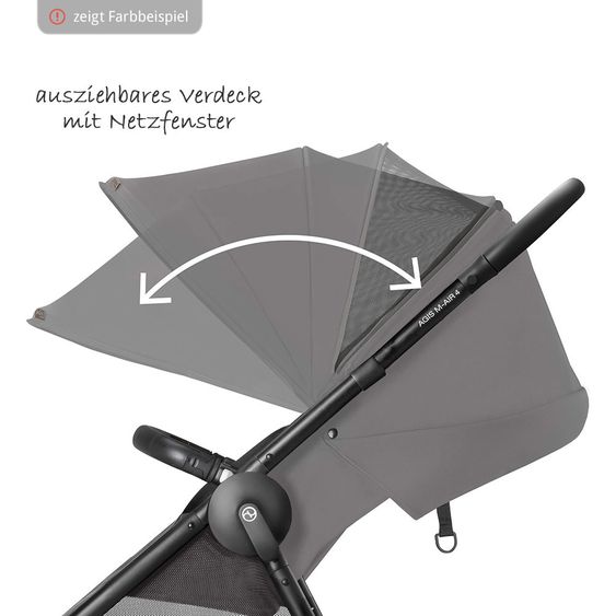 Cybex Passeggino Agis M-Air 4 - Lavastone Nero Nero