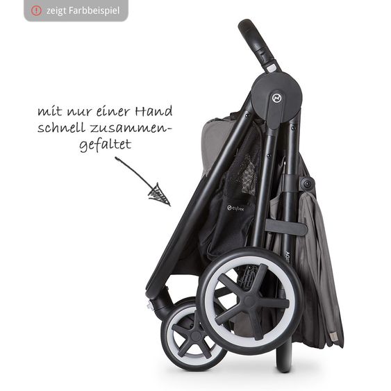 Cybex Passeggino Agis M-Air 4 - Lavastone Nero Nero