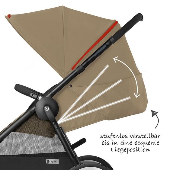 Cybex Sportwagen Eternis M3 - Coffee Bean Brown