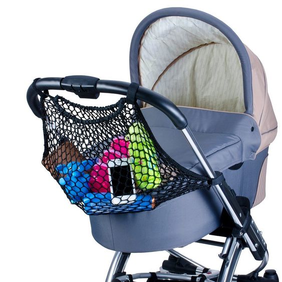 Diago Einkaufsnetz für Kinderwagen - Schwarz
