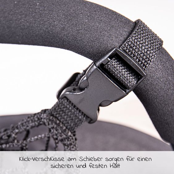 Diago Einkaufsnetz XL für Kinderwagen - Schwarz