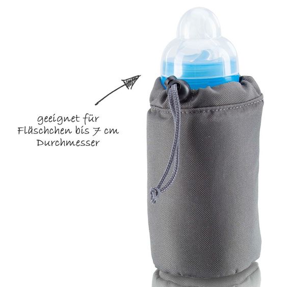 Diago Flaschenhalter für Kinderwagen - Grau