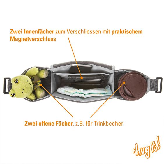 Diago Kinderwagen-Organizer Hug it! Universal + Befestigungssystem