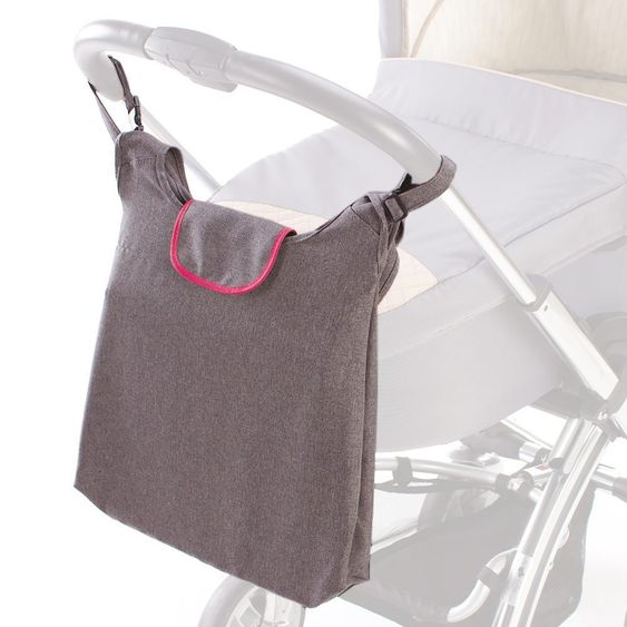 Diago Kinderwagen-Tasche Deluxe - Grau Magenta