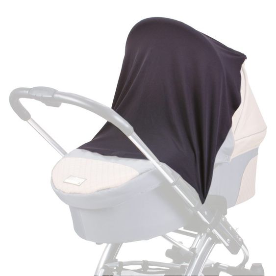 Diago Schlummertuch mit Plastikclips & Klettbändern - Ebony
