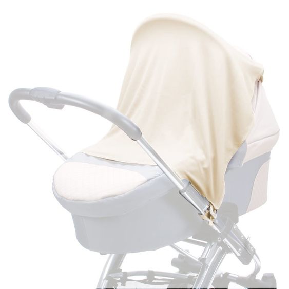 Diago Schlummertuch mit Plastikclips & Klettbändern - Ivory