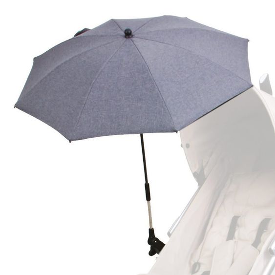 Diago Sonnenschirm Deluxe 50+ für Kinderwagen - Grau 