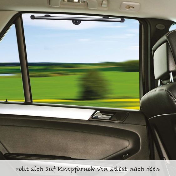 Diago Sonnenschutz-Rollo für Seitenscheiben - Schwarz