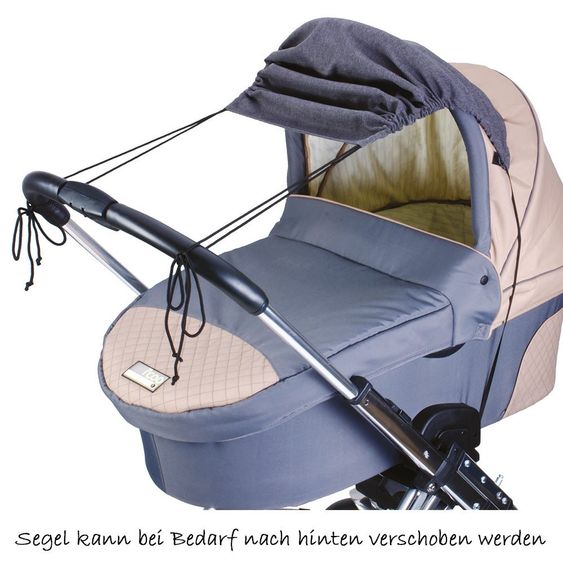 Diago Sonnensegel Deluxe für Kinderwagen 50+ - Grau