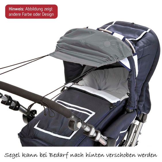 Diago Sonnensegel Sunshine Sheep für Kinderwagen 40+ - Anthrazit