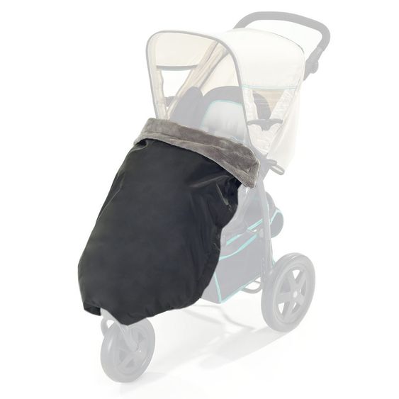 Diago Thermo-Decke für Kinderwagen - Schwarz Grau