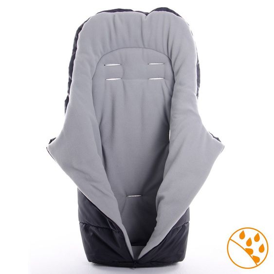 Diago Thermo-Fußsack Standard - Schwarz Grau