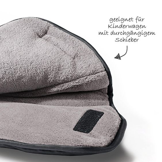 Diago Thermo-Handmuff - Schwarz Grau