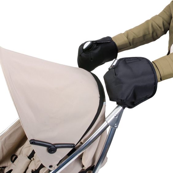 Diago Thermo-Handschuhe für Kinderwagen - Schwarz Grau