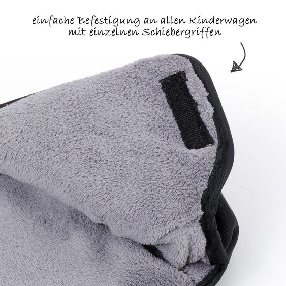 Diago Thermo-Handschuhe für Kinderwagen - Schwarz Grau