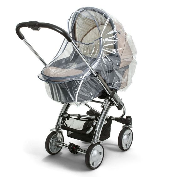 Diago Universal Regenschutz für Kinderwagen mit Reflektorstreifen - Grau