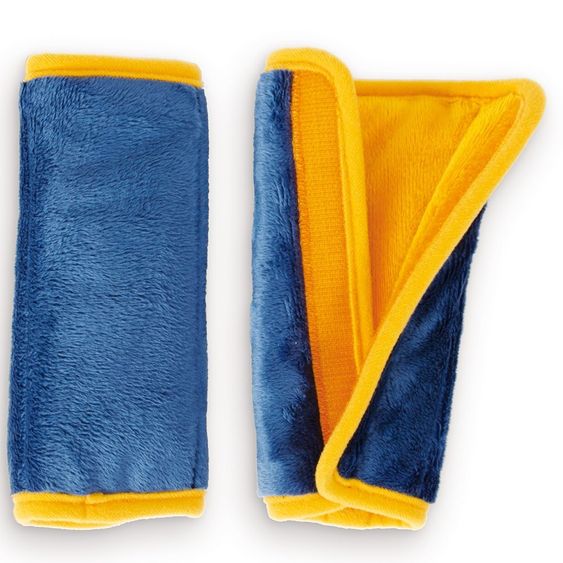 Diago Wende-Gurtpolster 2er Pack - Blau Orange