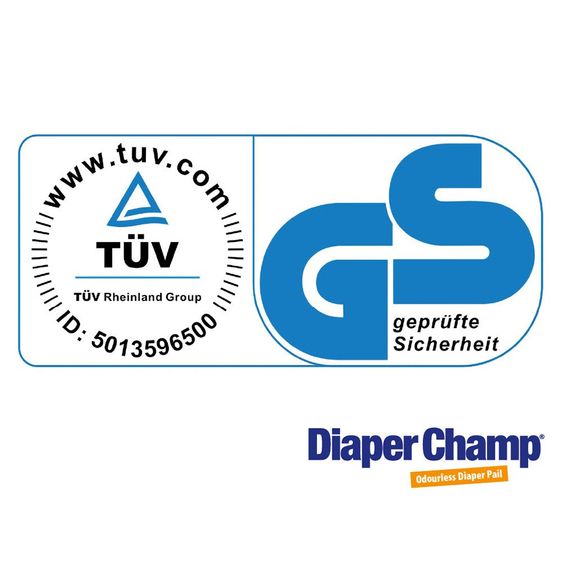 Diaper Champ Windeleimer Large - Silber