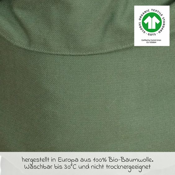 Didymos Babytrage DidyFix Fullbuckle ab Geburt - 3,5 kg - 20 kg - Anhock-Spreiz-Haltung, Bauch-, Rücken- und Hüfttrageweise, 100 % kbA-Baumwolle - Olive