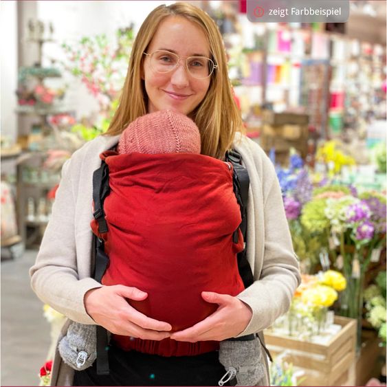 Didymos Marsupio DidyFix Fullbuckle dalla nascita - 3,5 kg - 20 kg - posizione accovacciata, trasporto su pancia, schiena e fianchi, 100% cotone biologico - Olive