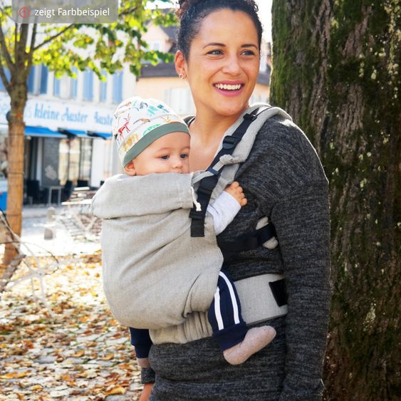 Didymos DidyFix Fullbuckle baby carrier from birth - 3.5 kg - 20 kg - squat-spread position, tummy, back and hip carry, 100% organic cotton - Olive