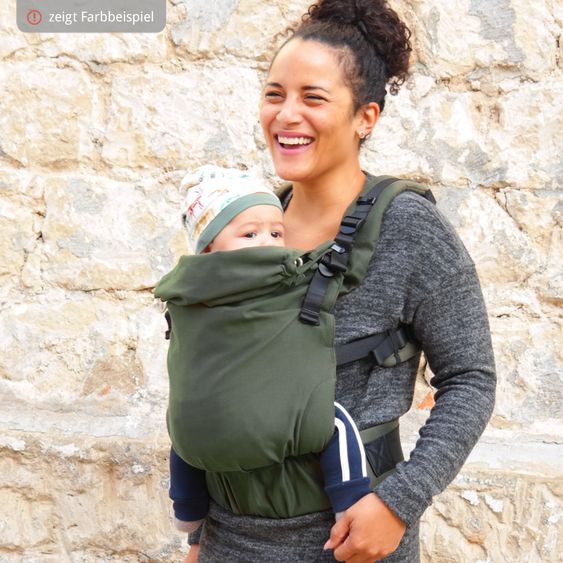 Didymos Babytrage DidyFix Fullbuckle ab Geburt - 3,5 kg - 20 kg - Anhock-Spreiz-Haltung, Bauch-, Rücken- und Hüfttrageweise, 100 % kbA-Baumwolle - Siber