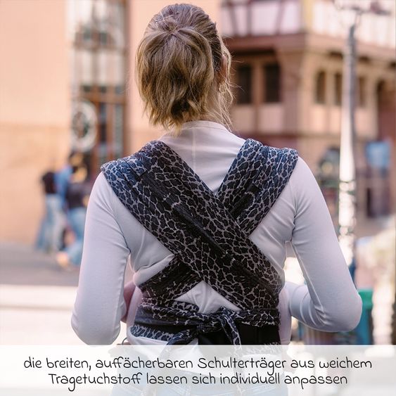 Didymos Baby carrier DidyFlow Halfbuckle from Birth - 3.5 kg - 20 kg - M-Position, Front, Back and Hip Carrying - Leo