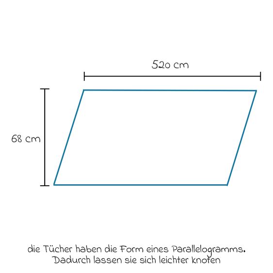 Didymos Babytragetuch ab Geburt - 3,5 kg - 20 kg - Anhock-Spreiz-Haltung, Bauch-, Rücken- und Hüfttrageweise, 100 % kbA-Baumwolle 68 x 520 cm - Prima - Pastell