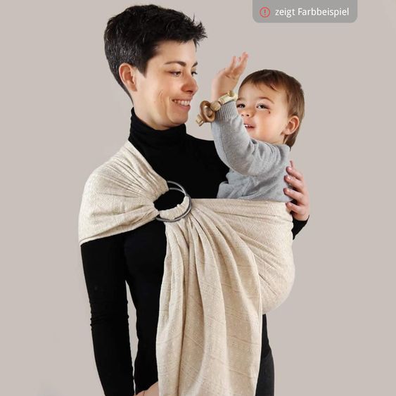 Didymos Fascia porta bebè DidySling dalla nascita - 3,5 kg - 20 kg - posizione a coppa, trasporto su pancia, schiena e fianchi, 100 % cotone biologico - Prima - Aurora