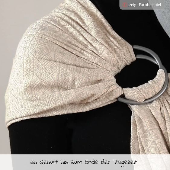 Didymos Fascia porta bebè DidySling dalla nascita - 3,5 kg - 20 kg - posizione a coppa, trasporto su pancia, schiena e fianchi, 100 % cotone biologico - Prima - Aurora